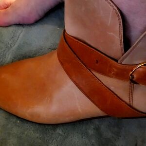 NEW NEVER WORN TED BAKER Women's Tan LEATHER Ankle Boots